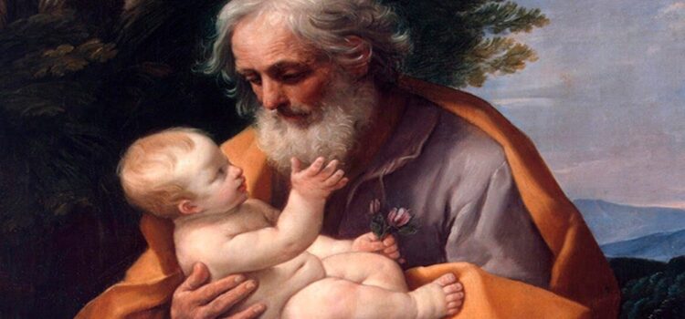 San Giuseppe con bambino Gesù in braccio