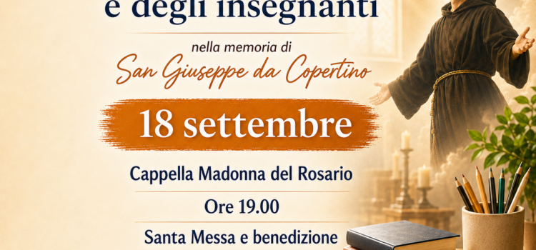 San Giuseppe da Copertino insieme a libri