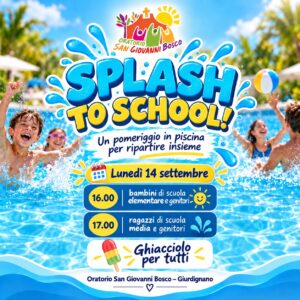 bambini che giocano in acqua con un ghiacciolo